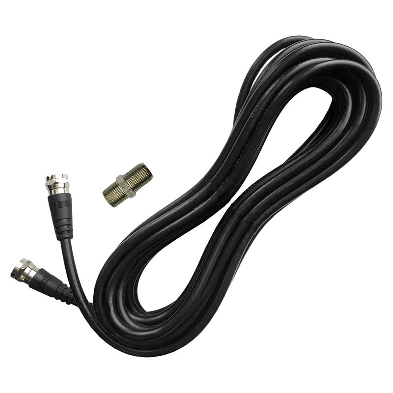 Chaowei TV Antenna Extension Coaxial Cable(15ft) with Coaxial Coupler,F Type Connector-Ideal for Digital TV Aerial, Satellite Cable Extension-15 Feet - Image 2